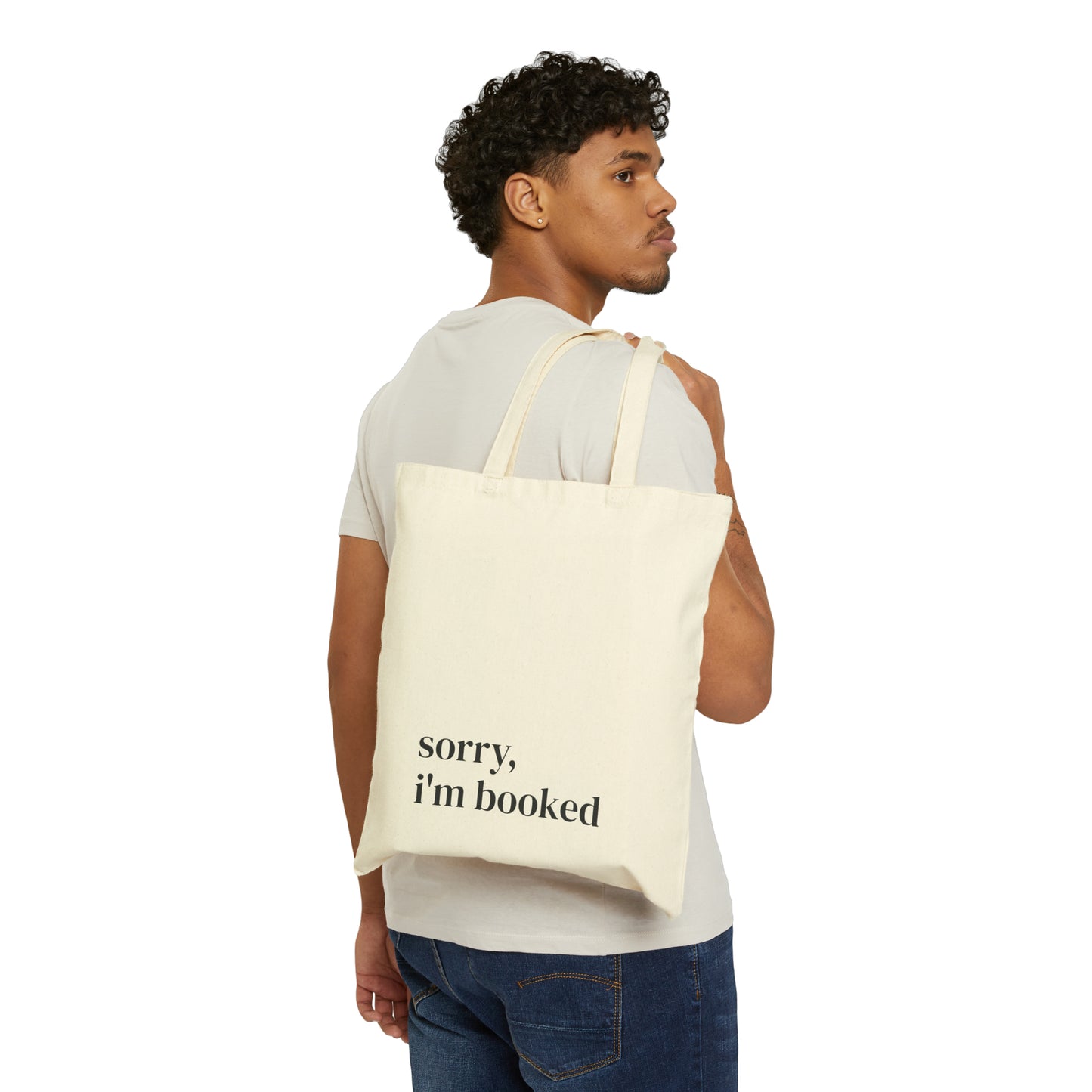 Sorry, I'm booked- Canvas Tote Bag