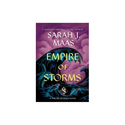 Empire of Storms - (Throne of Glass) by Sarah J Maas (Hardcover)