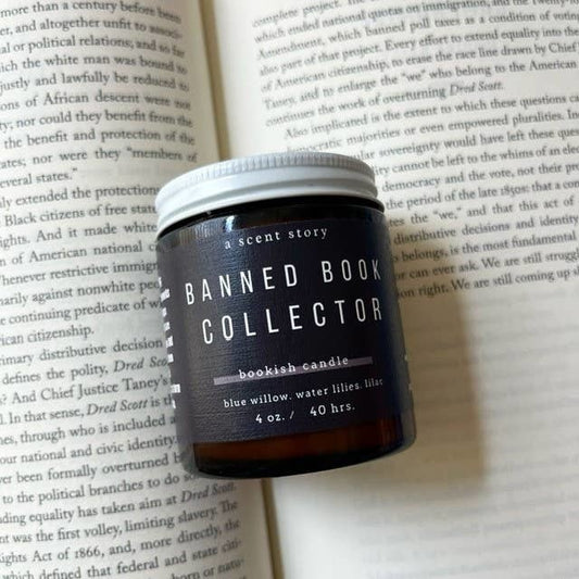 Banned Book Collector | Bookish Candle | Soy Wax: 4 oz