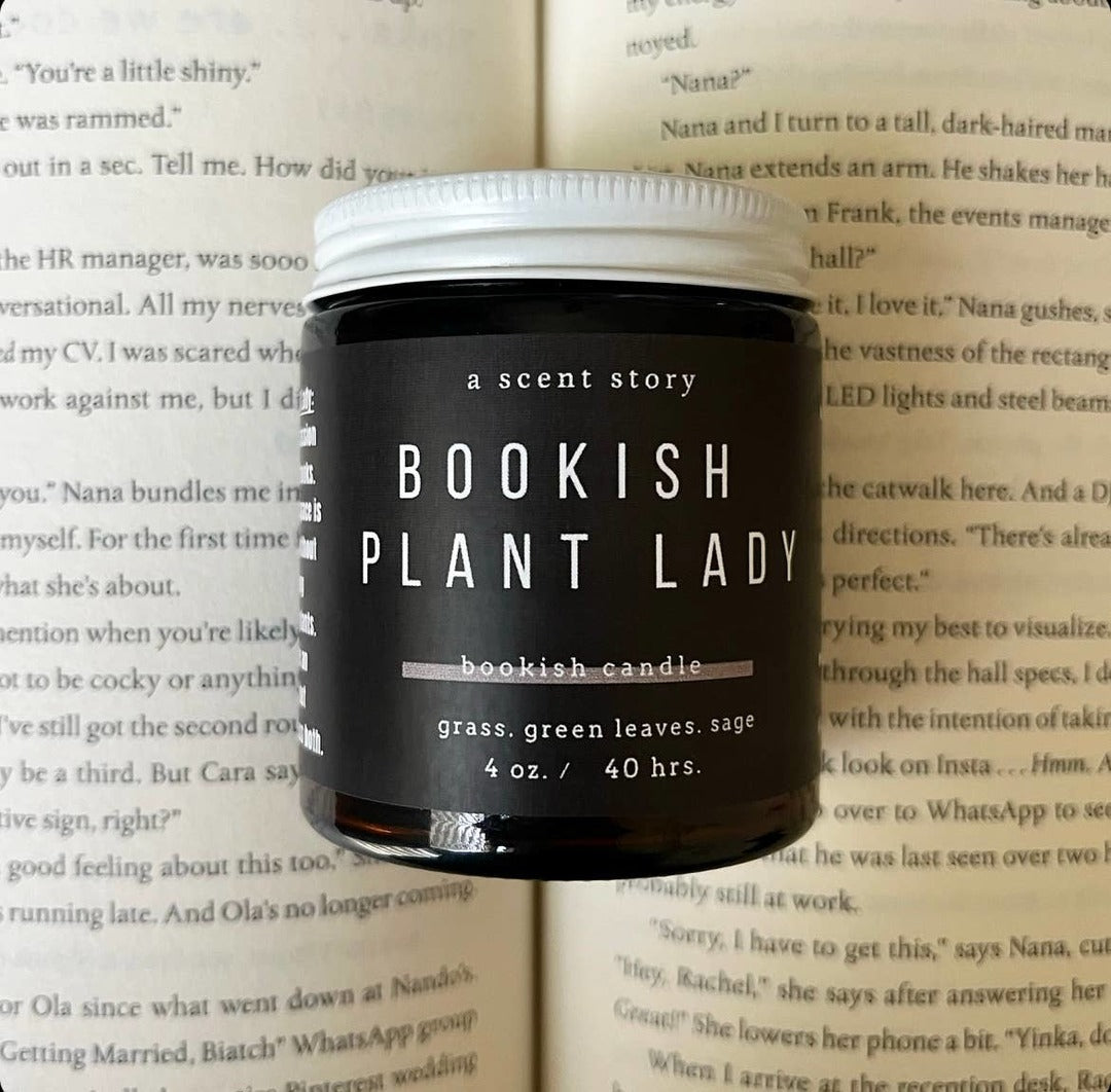 Bookish Plant Lady -  Bookish Candle | Book Themed Candle