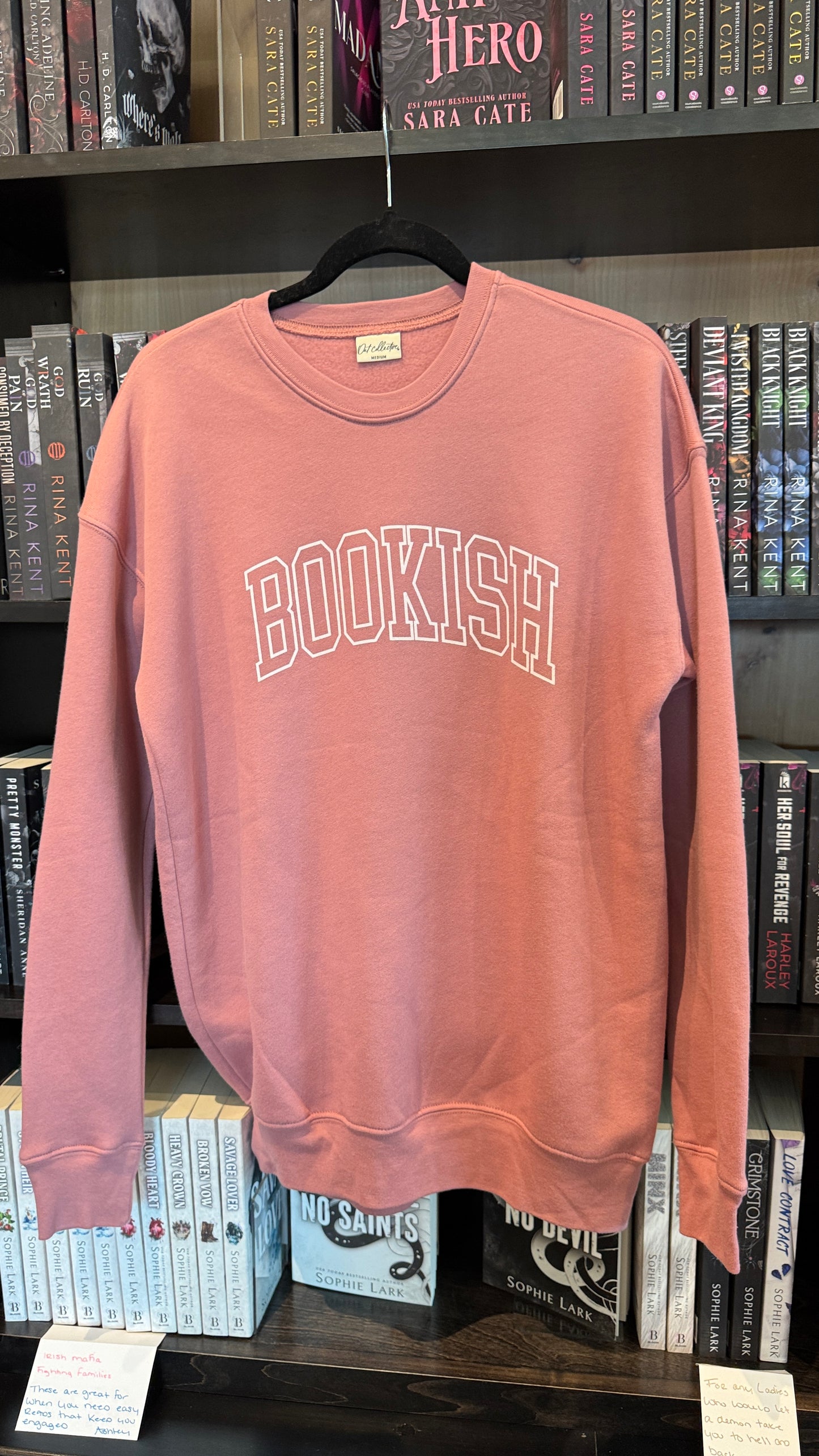 Bookish Crewneck (Pink)