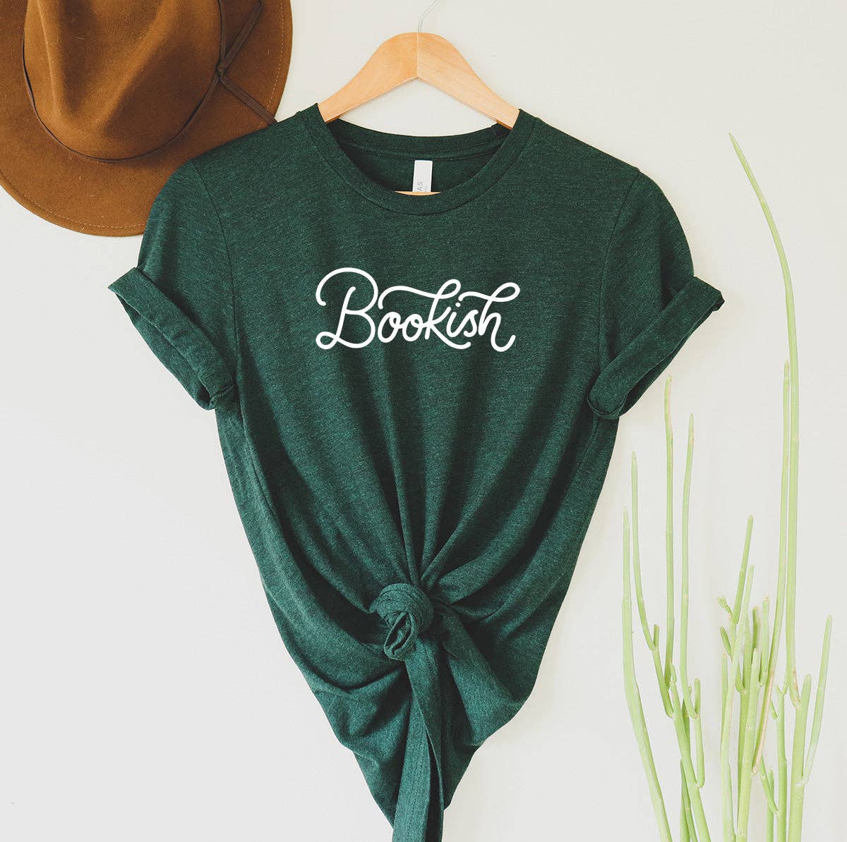 Bookish Tee - Book T-Shirt: Forest, L