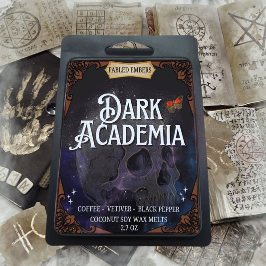 DARK ACADEMIA \ Wax Melt \ Coffee Vetiver Leather \ Bookish