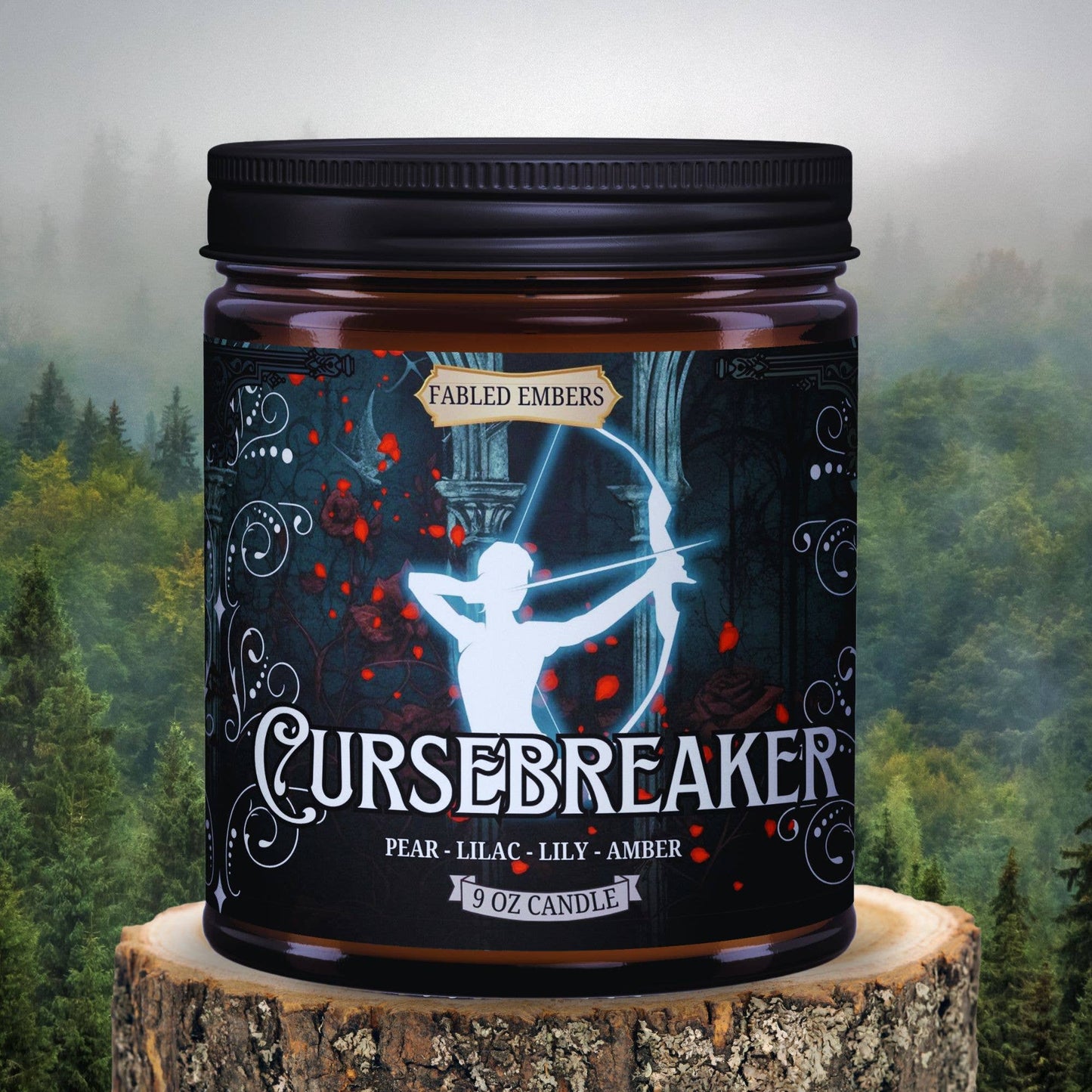 CURSEBREAKER book lovers candle: Just the Candle + Lid