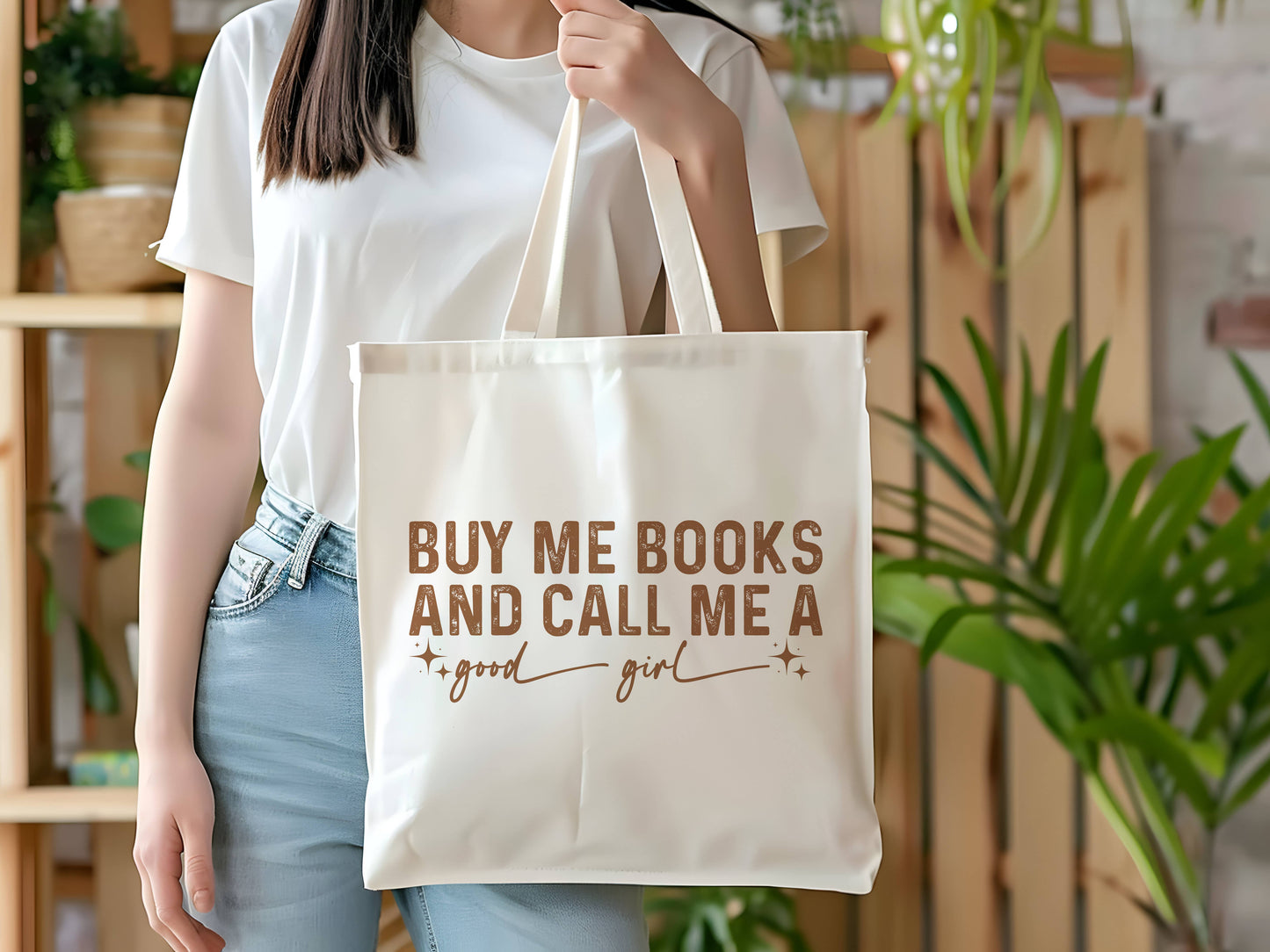 BUY ME BOOKS 100% cotton canvas  tote bag  (Copy): Heavy Duty (Extra Thick)