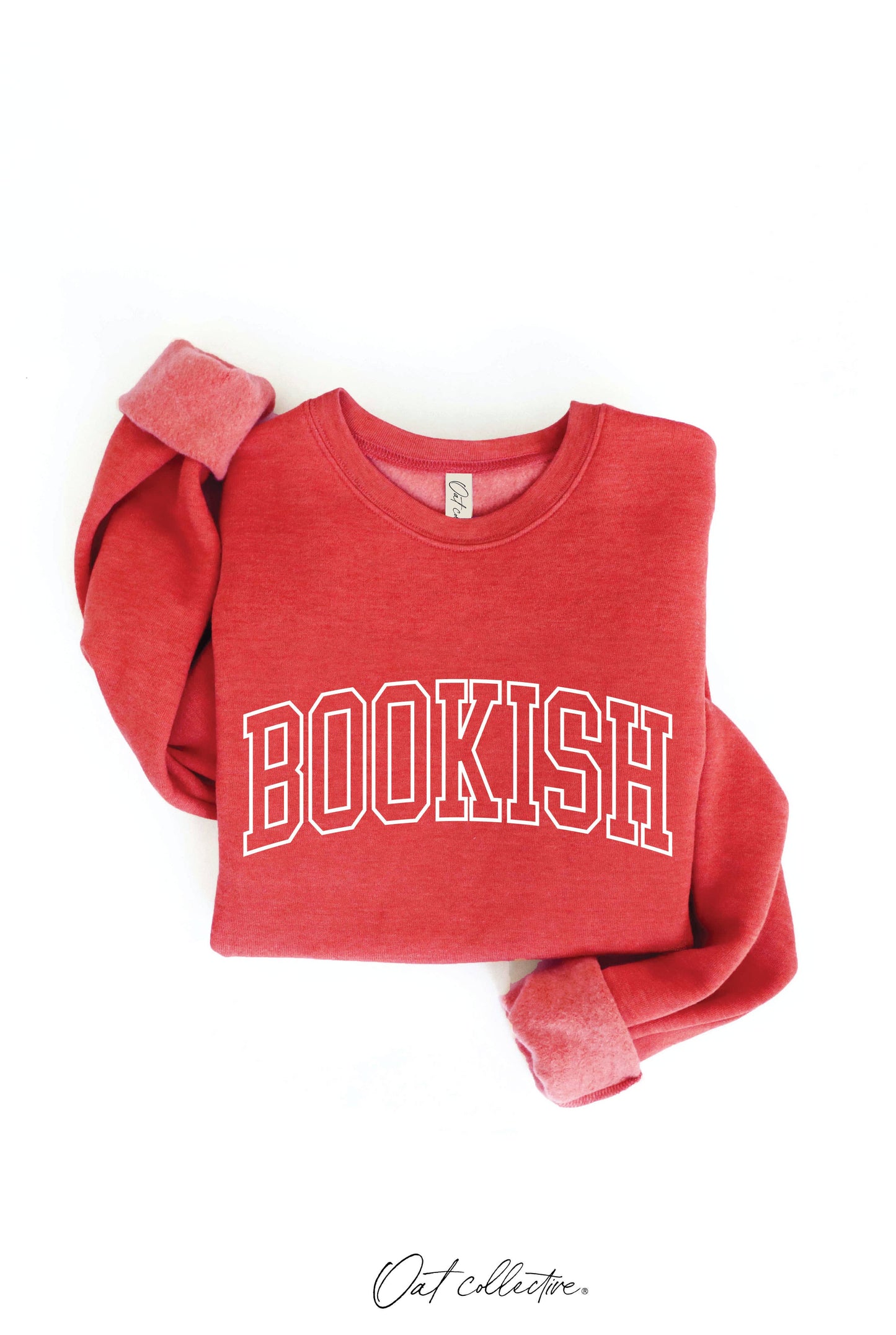 CRANBERRY, XL BOOKISH   Graphic Sweatshirt