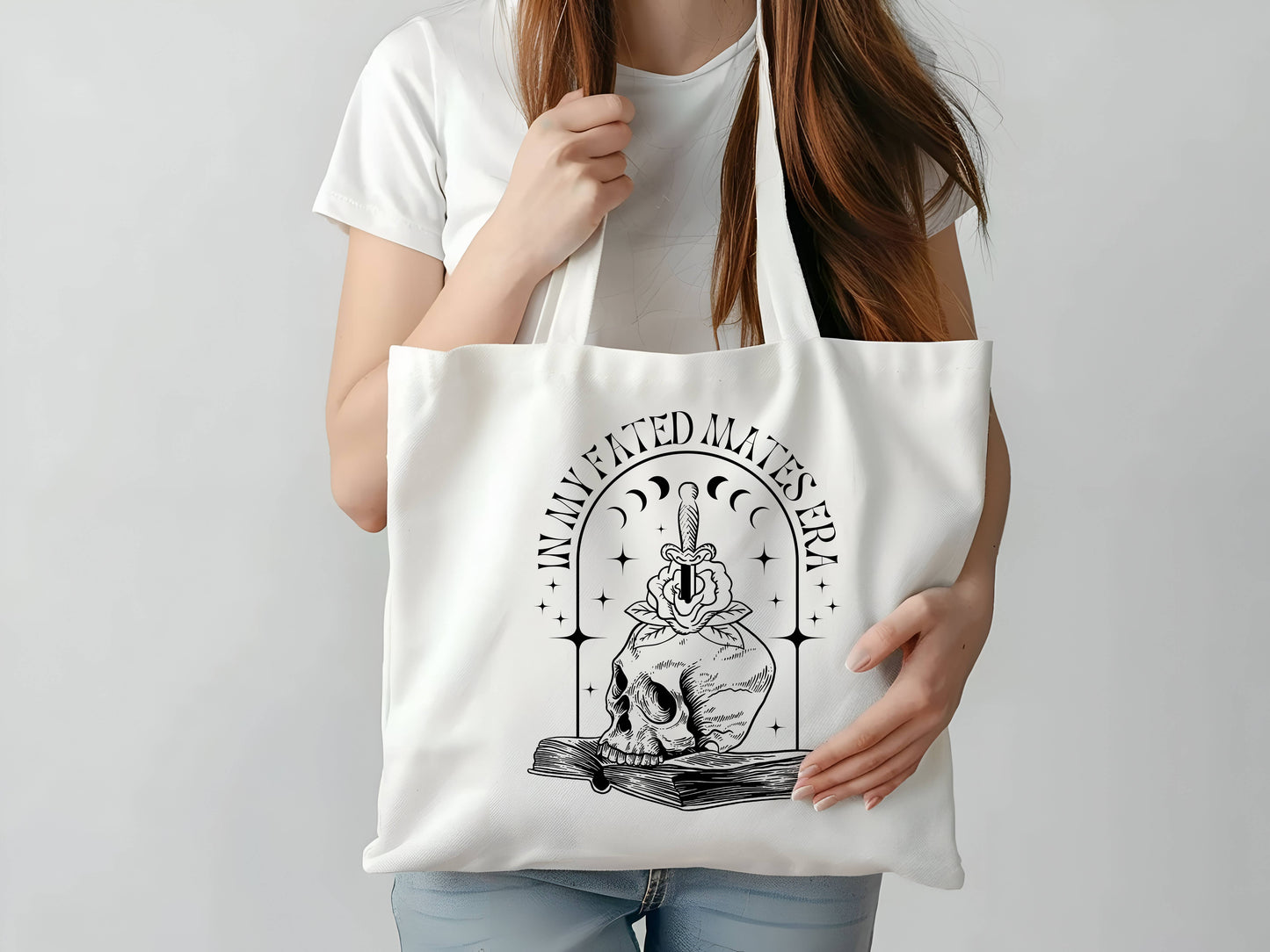 FATED MATES ERA *THICK* 100% cotton canvas  tote bag  : Standard Bag