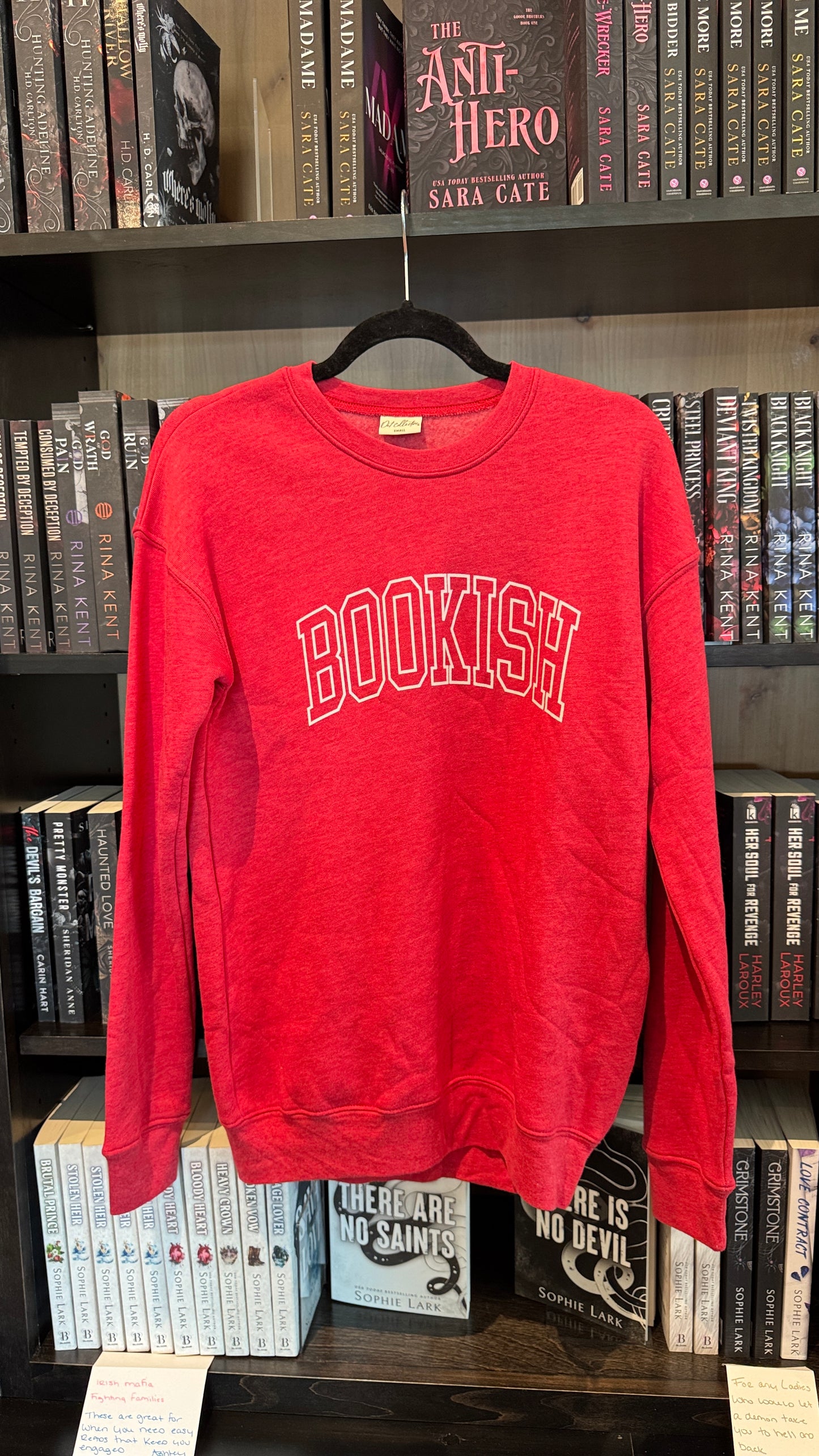 Bookish Crewneck (Red)